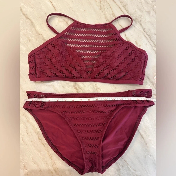 Kenneth Cole 2 pc bathing suit set bikini swimwear women’s size 12/14 L / XL - Picture 9 of 10